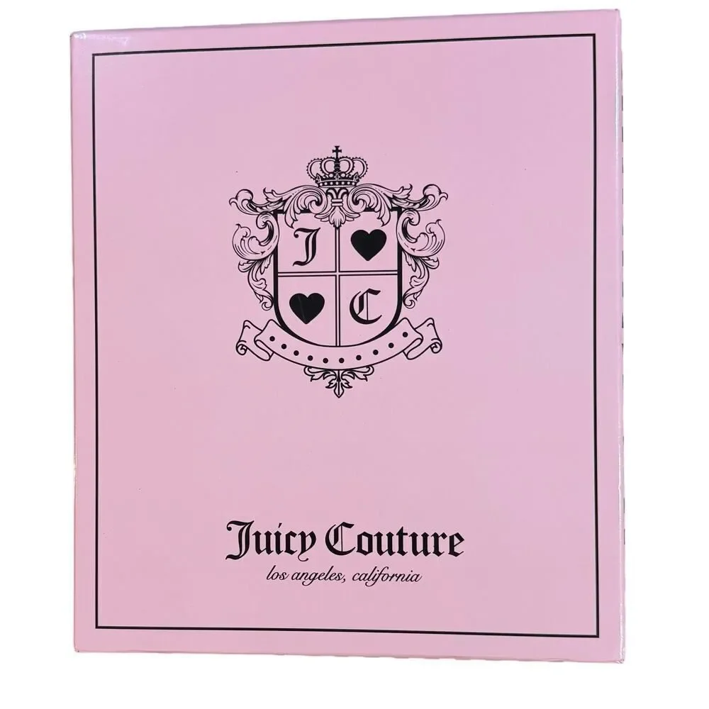 NEW IN BOX 2 Piece Juicy Couture Pink Hat Faux Fur & Scarf Gift Set Cozy Comfy